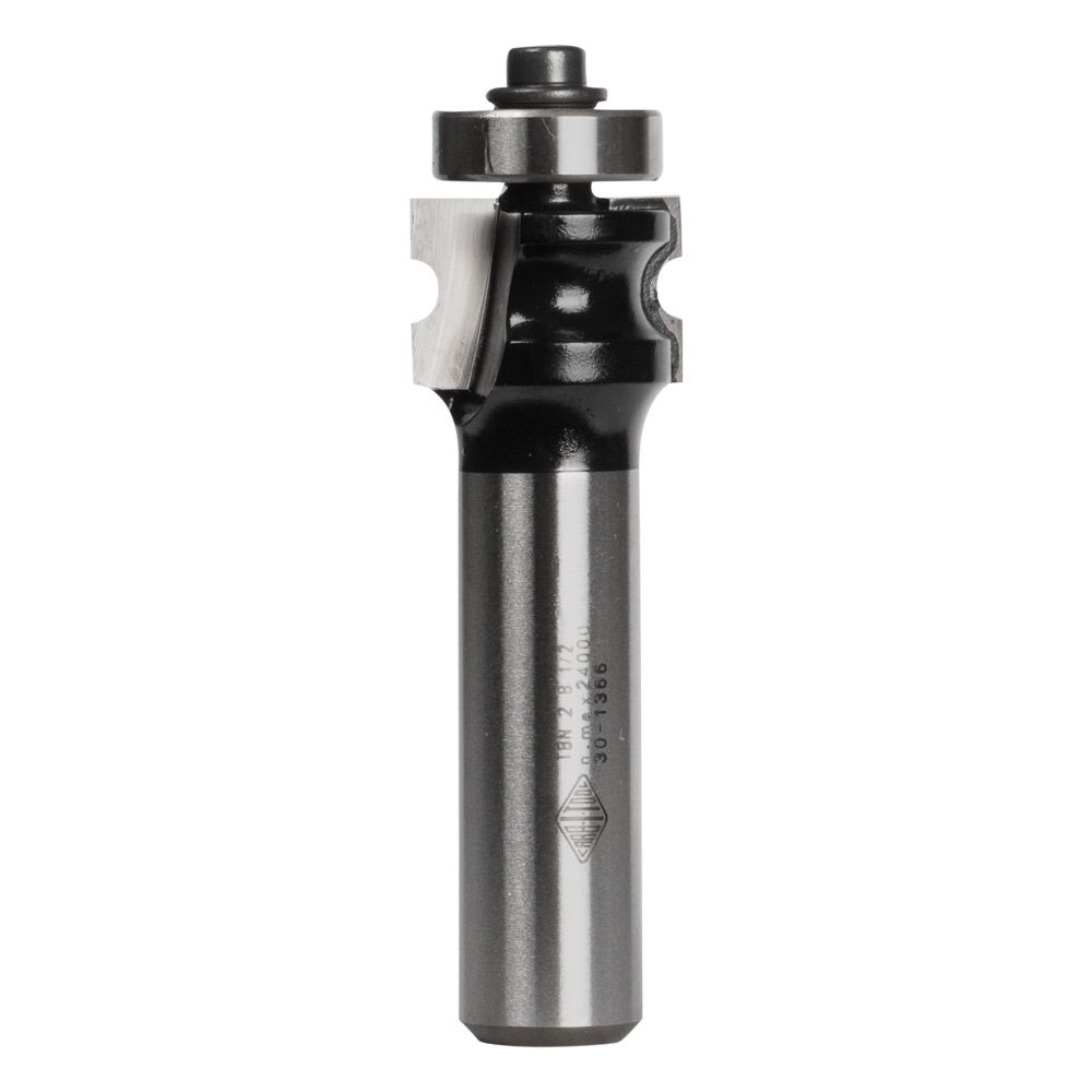CARBITOOL Router Bit TCT Bullnose w.Bearing 4mm 1 2inch -Shank TBN 2 B 1 2