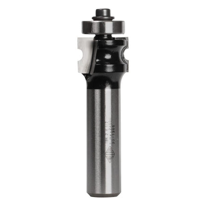 CARBITOOL Router Bit TCT Bullnose w.Bearing 4mm 1 2inch -Shank TBN 2 B 1 2