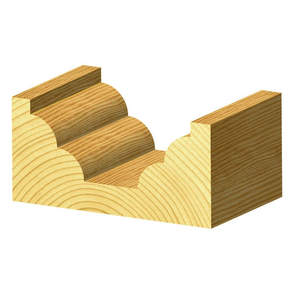 CARBITOOL Router Bit TCT Double Beading 1 8inch -Radius 1 2inch Flat 1 4inch -Shank TBD 4