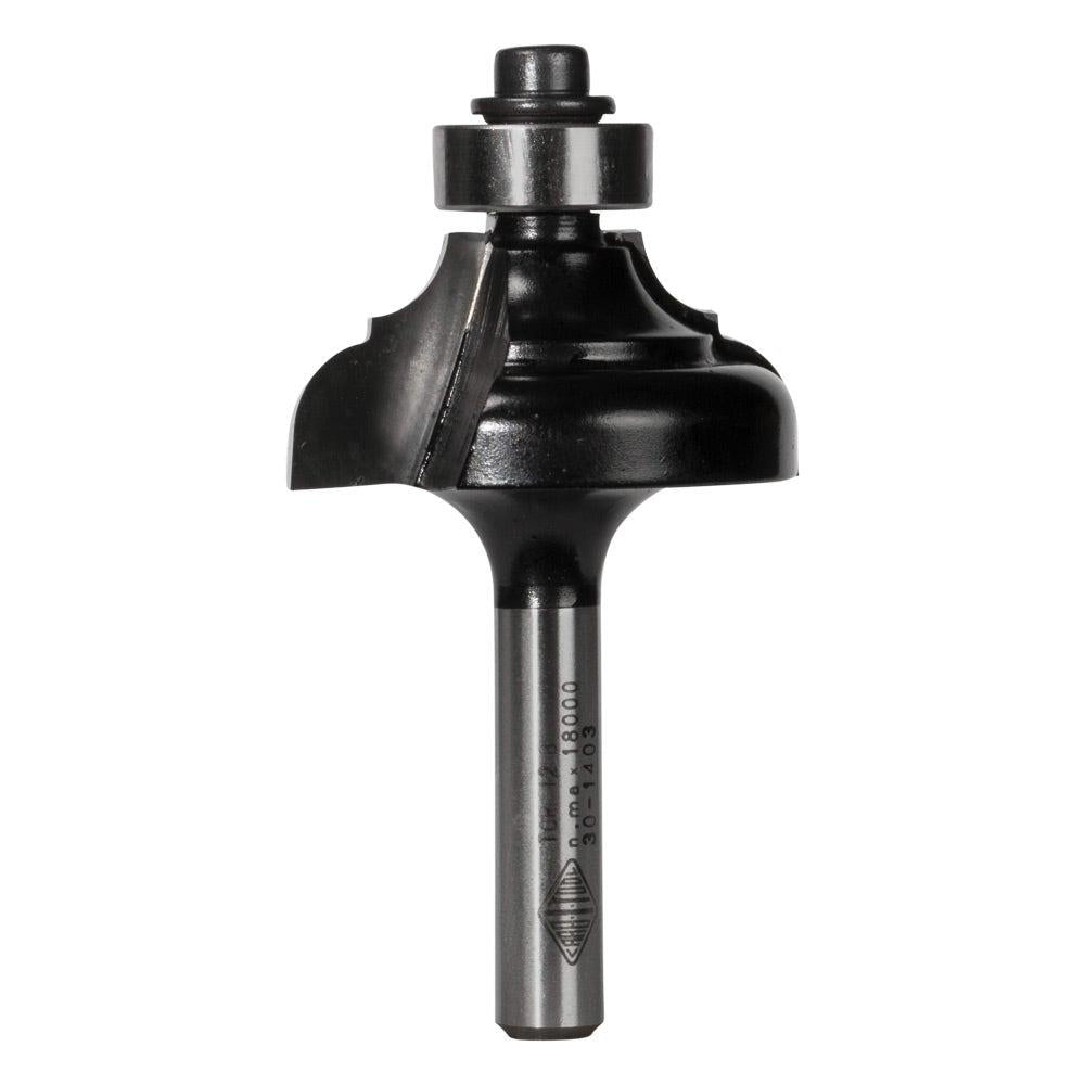 CARBITOOL Router Bit TCT Provincial w.Bearing 3 16inch -Radius 1 4inch -Shank TCR 12 B