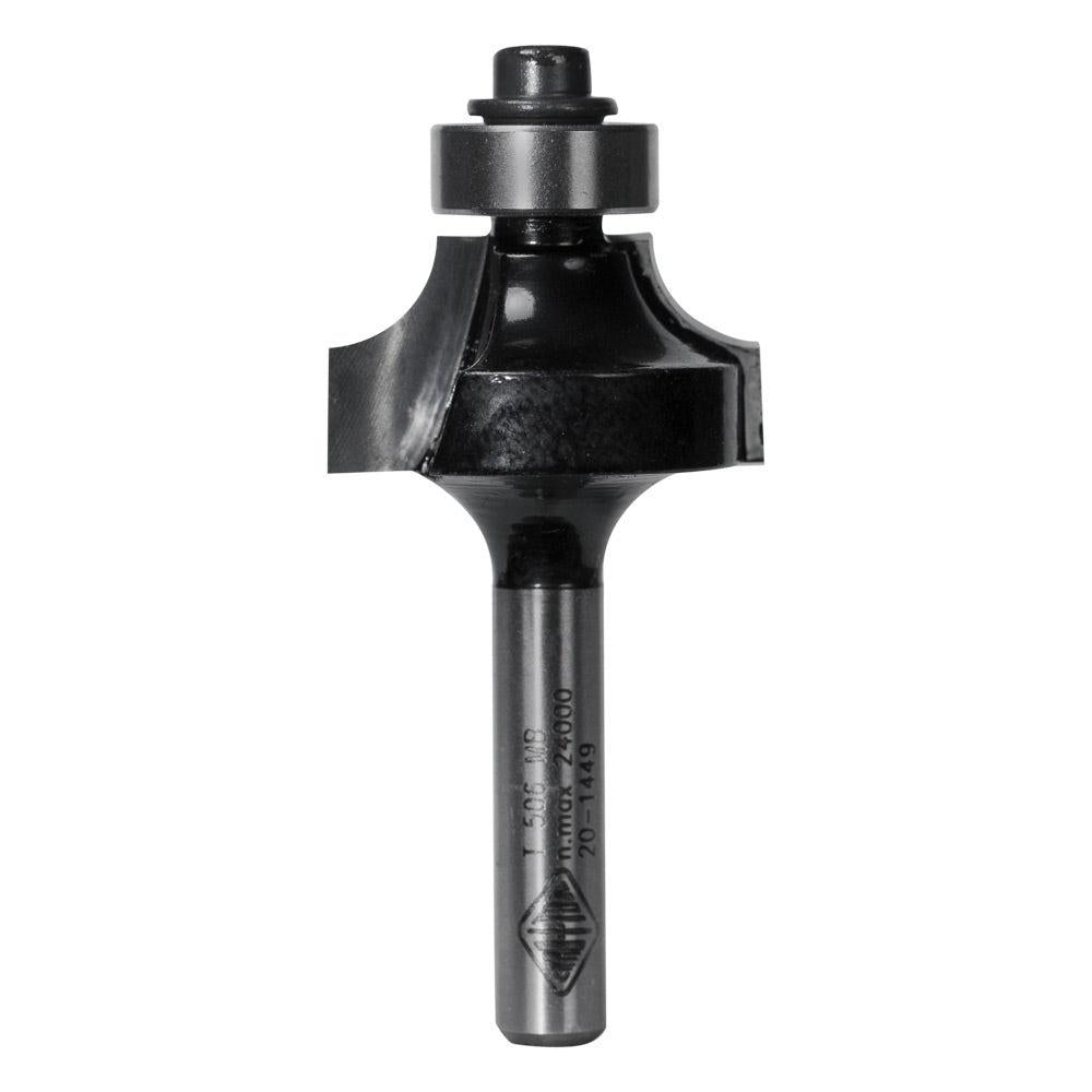 CARBITOOL Router Bit TCT Rounding Over 6mm-Radius 1 4inch -Shank T 506 MB