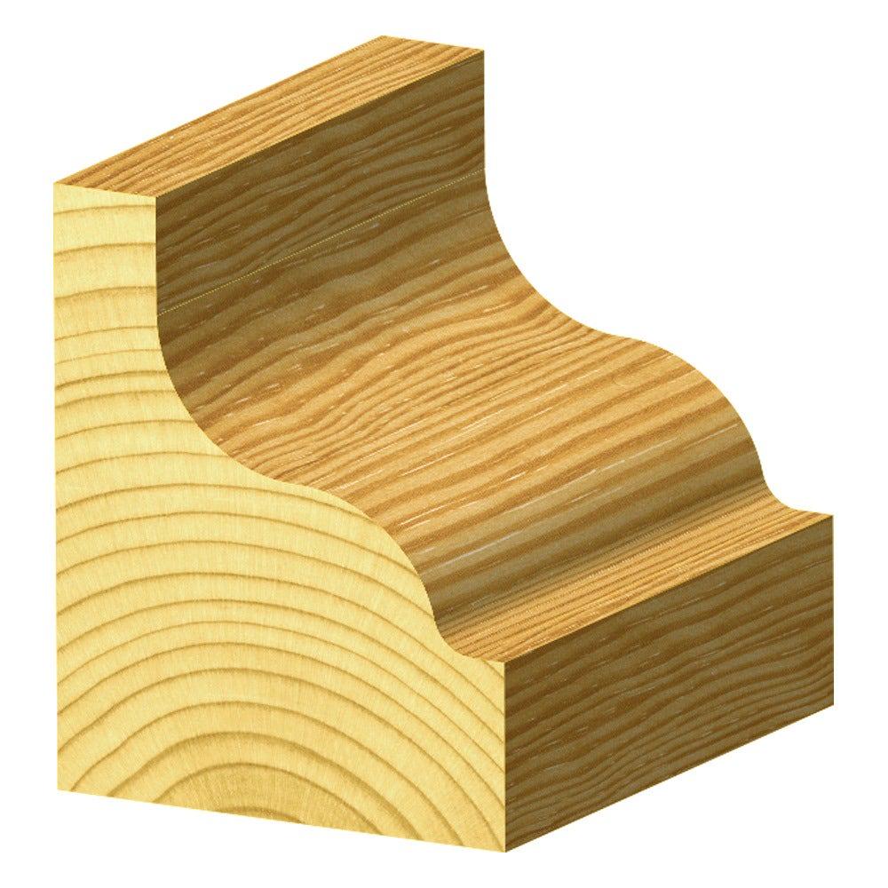 CARBITOOL Router Bit TCT Ogee 1 4inch -Radius 1 2inch -Shank T 7509 1 2