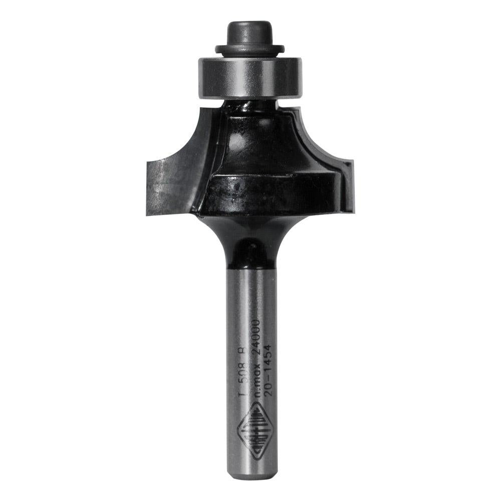 CARBITOOL Router Bit TCT Rounding Over Bit 1 4inch -Radius 1 4inch -Shank T 508 B