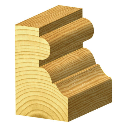 CARBITOOL Router Bit TCT Classical Combination w.Bearing 42mm-Diameter 1 2inch -Shank TCB 60 B 1 2