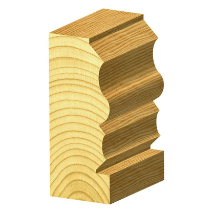 CARBITOOL Router Bit TCT Face Moulding w.Bearing 1.1 8inch -Diameter 1 2inch -Shank TFM 72 B 1 2