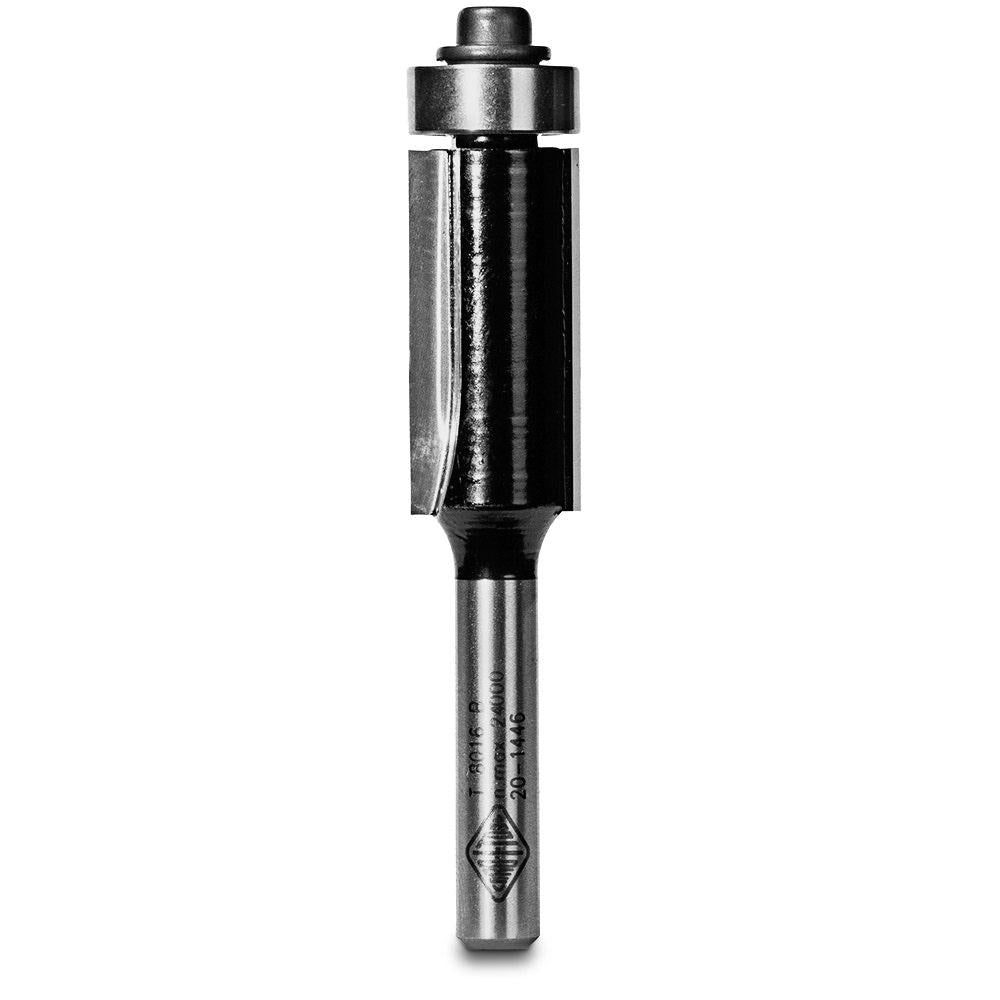 CARBITOOL Router Bit TCT Flush Trim Bit w.Bearing 1 2inch -Diameter 1 4inch -Shank T 8016 B