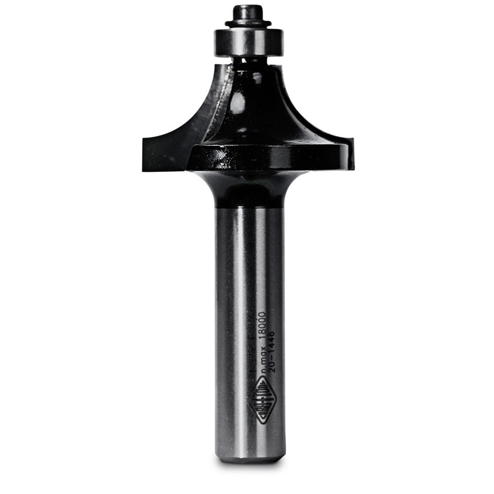 CARBITOOL Router Bit TCT Round Over w.Bearing 1 2inch -Radius 1 2inch -Shank T 516 B 1 2