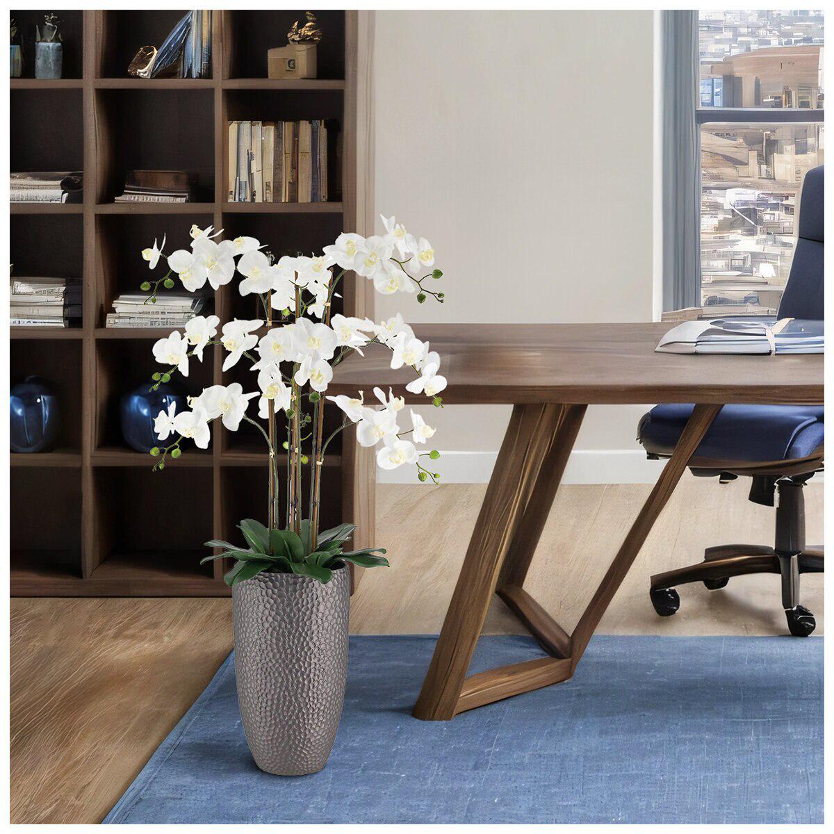 CGH Artificial Phalaenopsis Orchid Arrangement 1.2M White