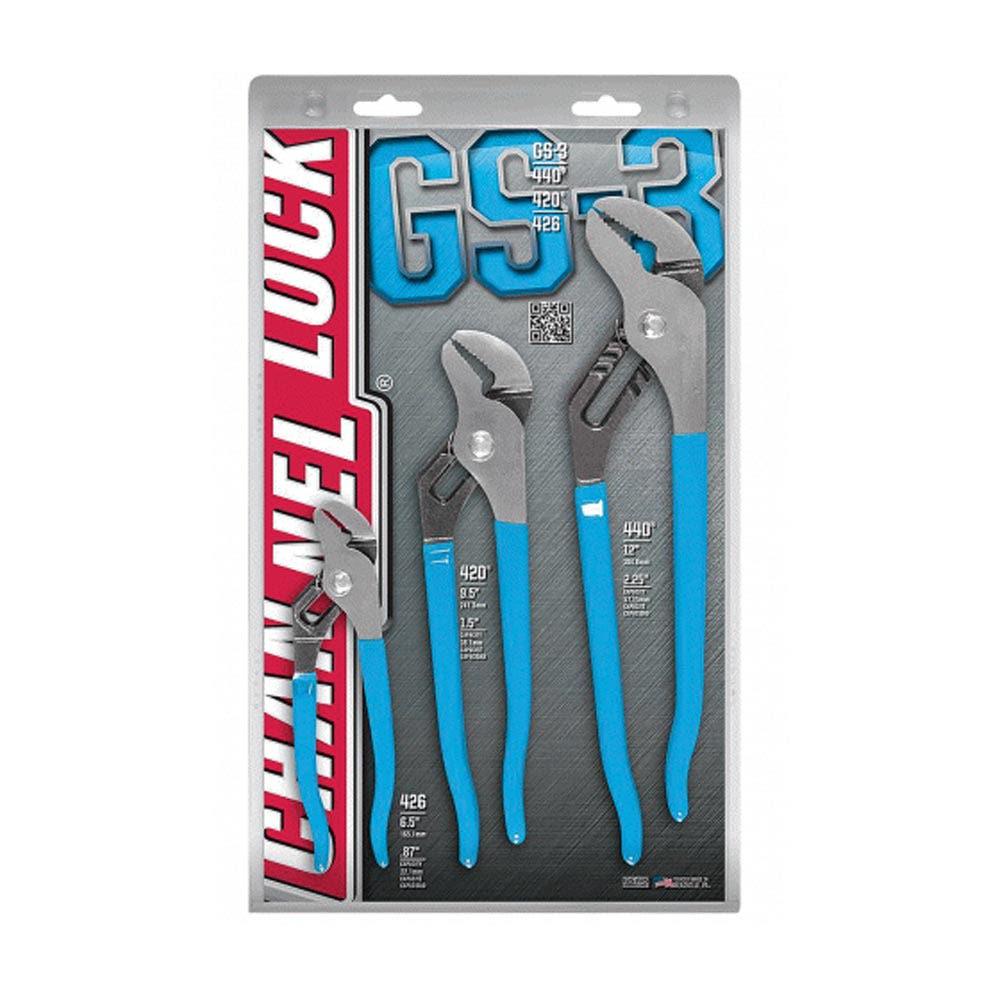 CHANNELLOCK Tongue and Groove Pliers - 3 Piece GS3