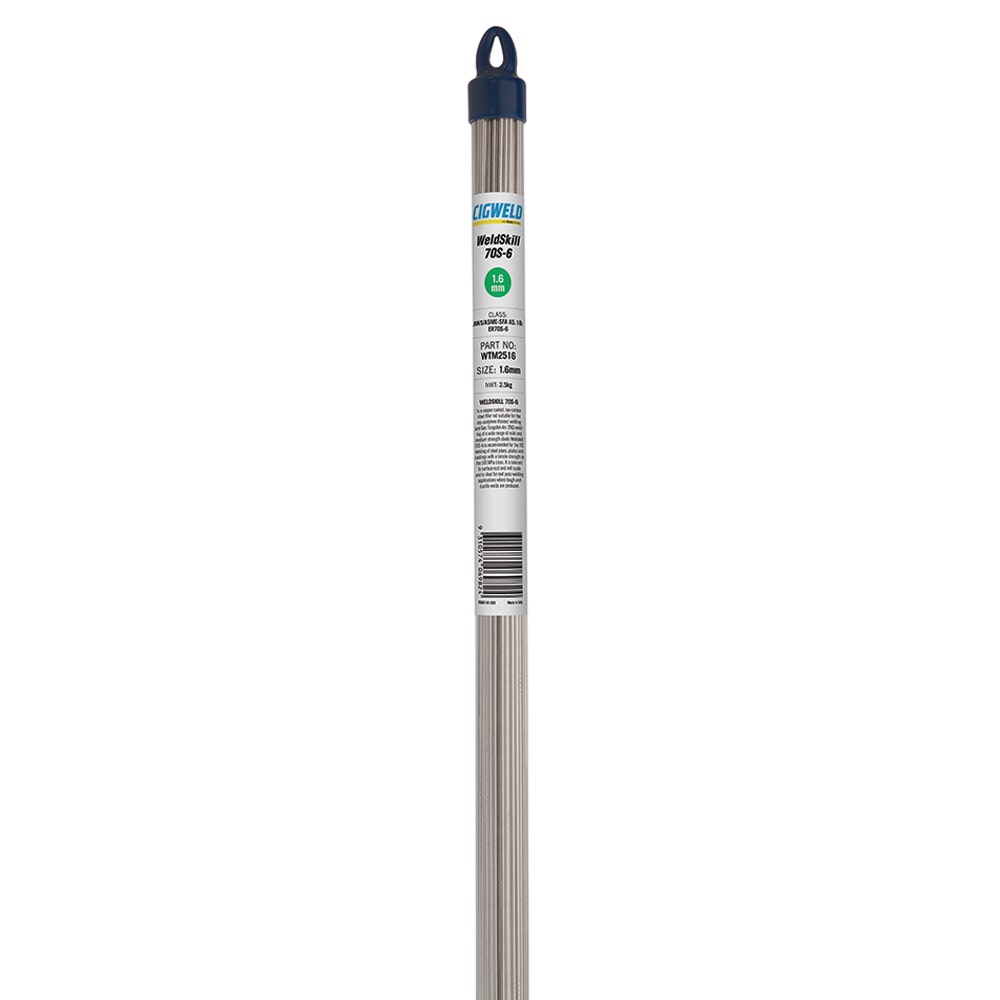 Cigweld Mild Steel TIG Filler Rod, 1.6mm, 2.5kg Pack - Part WTM2516