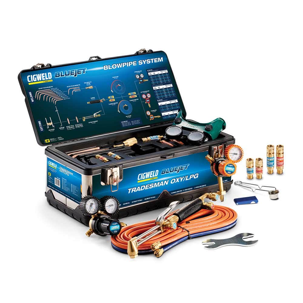 Cigweld BlueJet Tradesman Gas Kit, Oxy/LPG - Part 208011