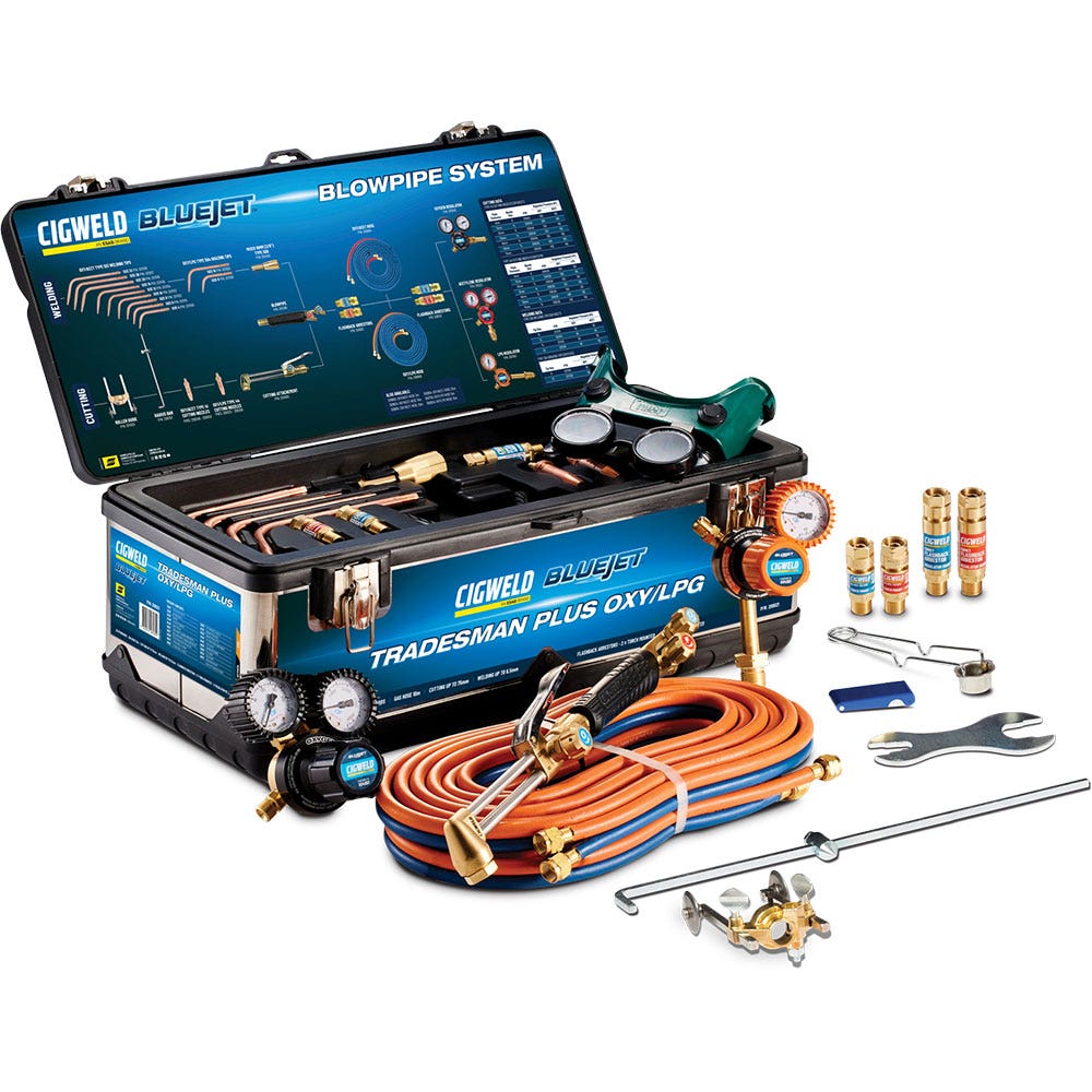 Cigweld BlueJet Tradesman Plus Gas Kit, Oxy/LPG - Part 208021