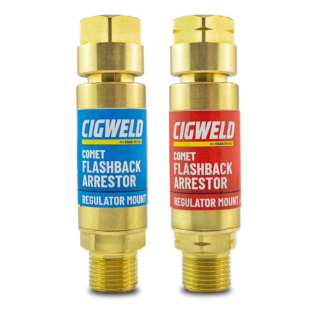 Cigweld Comet Flashback Arrestor, Reg Mount, Oxy/Fuel Set - Part 208513