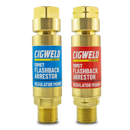 Cigweld Comet Flashback Arrestor, Reg Mount, Oxy/Fuel Set - Part 208513