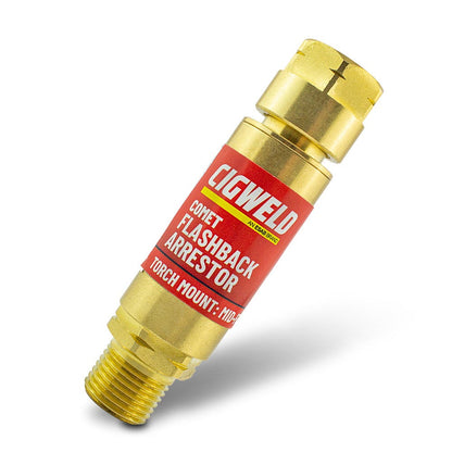 Cigweld Comet Flashback Arrestor, Torch Mount, Mid-Flow Fuel - Part 208520