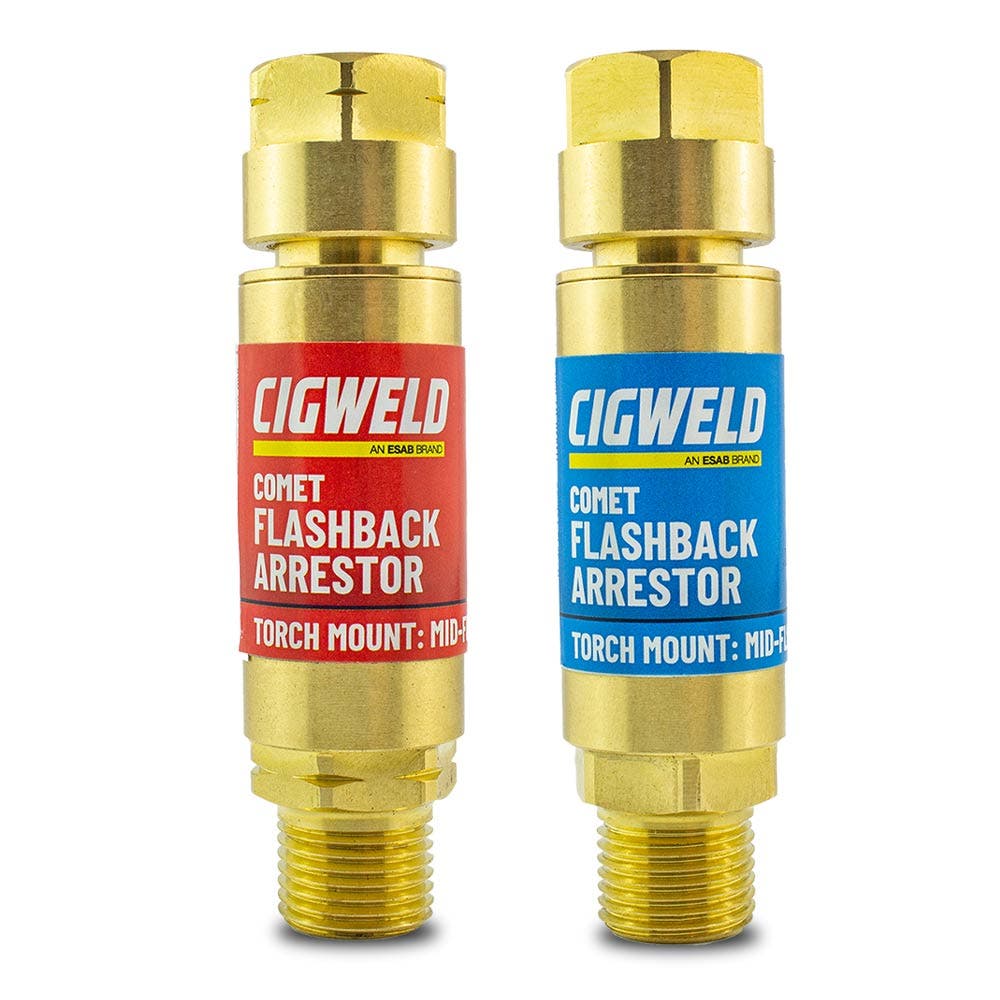Cigweld Comet Flashback Arrestor, Torch Mount, Mid-Flow Fuel - Part 208520