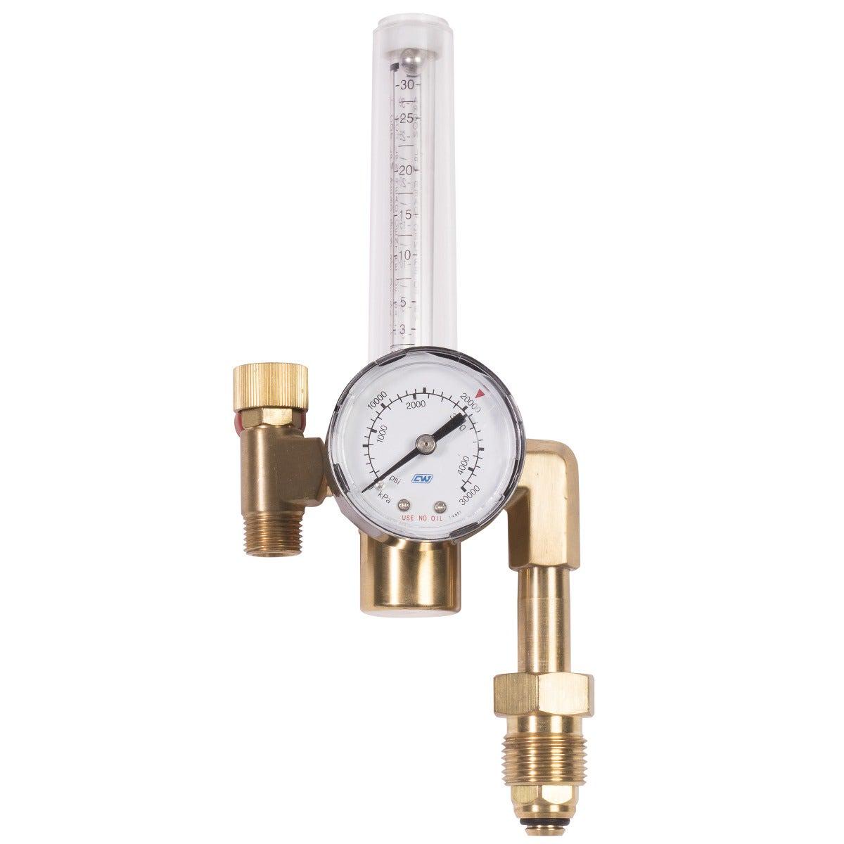 Cigweld CutSkill Argon/CO2 Regulator, Vertical Inlet - Part 201030