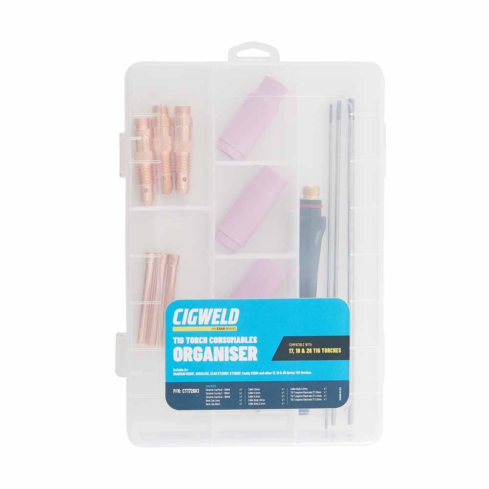 Cigweld TIG Torch Consumable Organiser Kit - Part CT1726K1