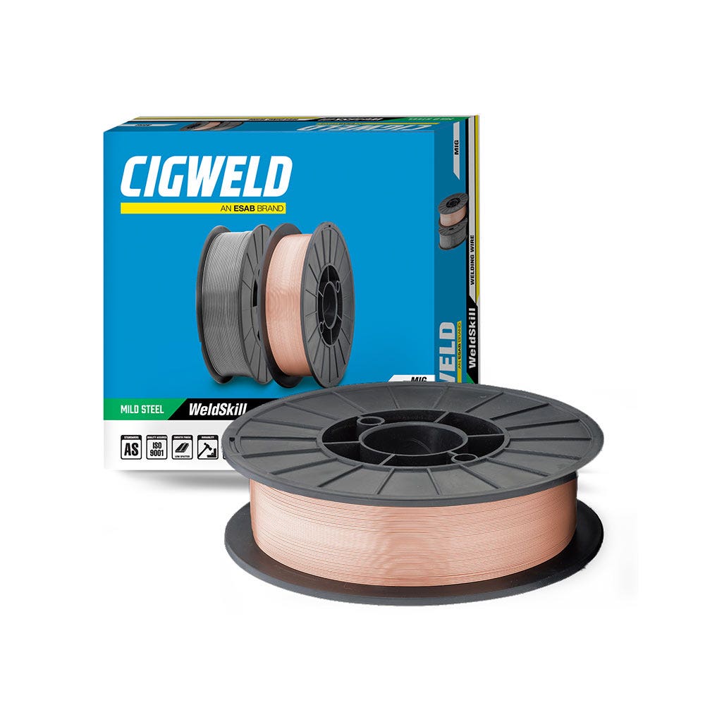 Cigweld WeldSkill Solid MIG Wire, 0.8mm x 5kg Spool - Part WS5008