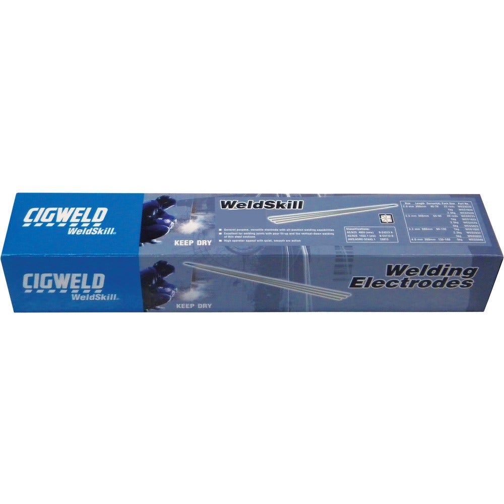 Cigweld WeldSkill General Purpose Welding Electrodes, 3.2mm, 5kg - Part WEG252