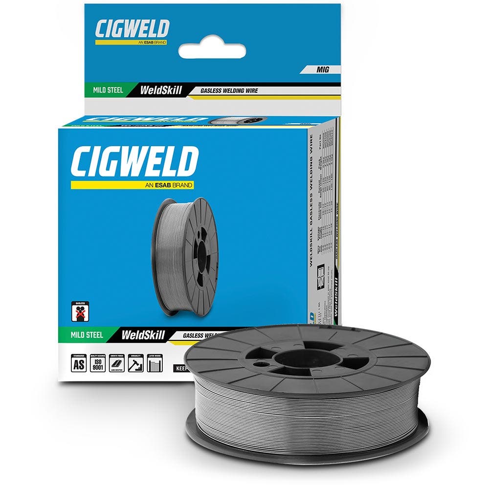 Cigweld WeldSkill Gasless MIG Wire, 0.8mm, 0.9kg Spool - Part WG0908