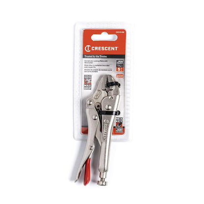 CRESCENT 130MM 5 Curved Jaw Locking Pliers With Wire Cutter C5CVN-08