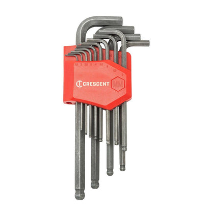 CRESCENT 13 Pc. Long Ball End Metric Hex Key Set CHKLMBALL13