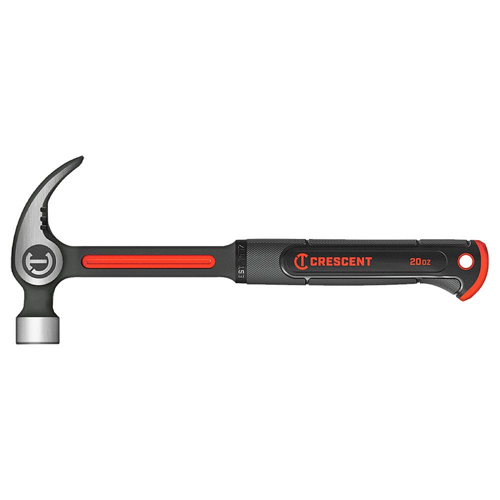 CRESCENT 20oz Steel Curved Claw Hammer CHSGPC20
