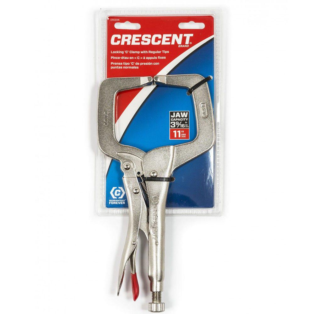 CRESCENT 280MM 11 Locking C-Clamp With Regular Tips C11CCVN