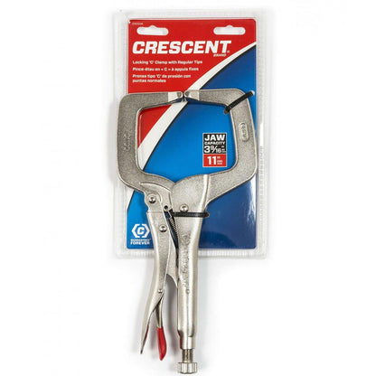 CRESCENT 280MM 11 Locking C-Clamp With Regular Tips C11CCVN