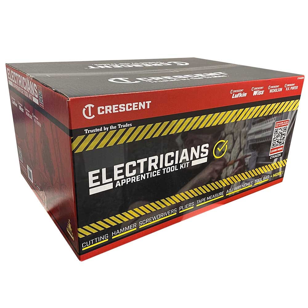 CRESCENT Electricians Tradesman Tool Kit - 101 Piece CTKAE2N