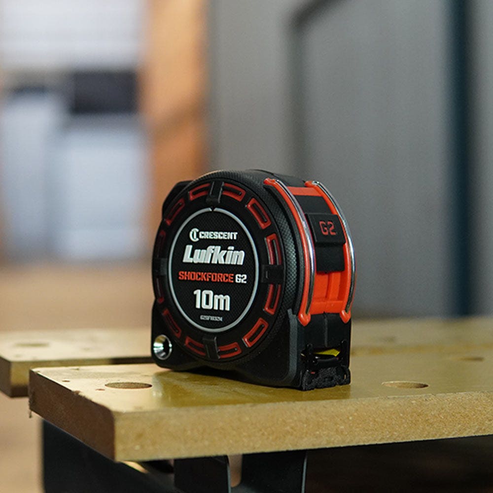 CRESCENT LUFKIN 10m x 32mm Shockforce Gen 2 Tape Measure - Yellow G2SF1032M