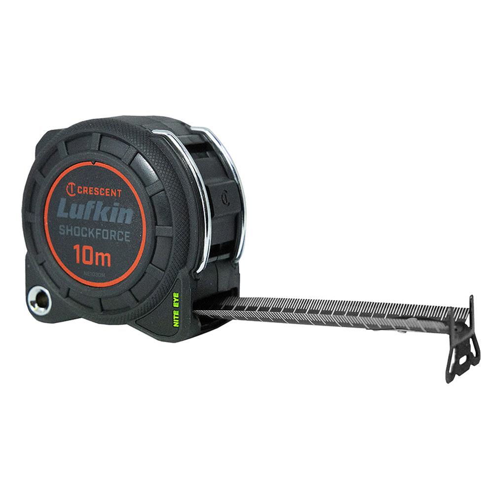 CRESCENT LUFKIN 10m x 30mm Shockforce Nite Eye Gen 1 Tape Measure NE1030M