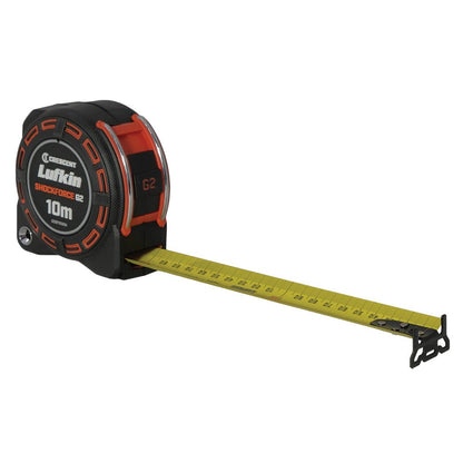 CRESCENT LUFKIN 10m x 32mm Shockforce Gen 2 Tape Measure - Yellow G2SF1032M