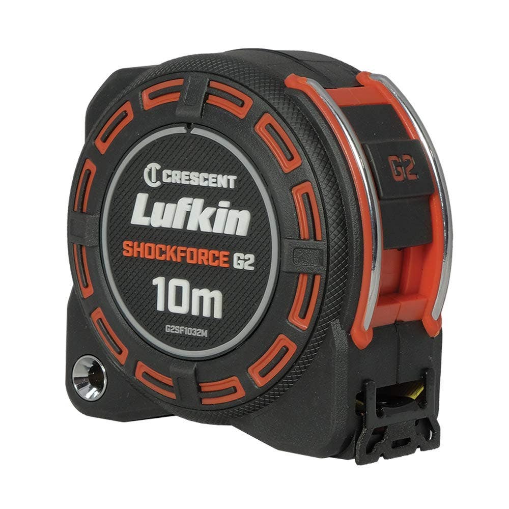 CRESCENT LUFKIN 10m x 32mm Shockforce Gen 2 Tape Measure - Yellow G2SF1032M
