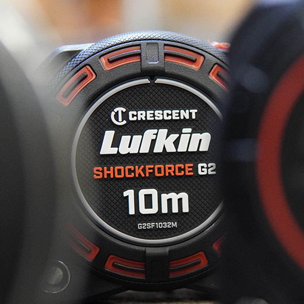 CRESCENT LUFKIN 10m x 32mm Shockforce Gen 2 Tape Measure - Yellow G2SF1032M