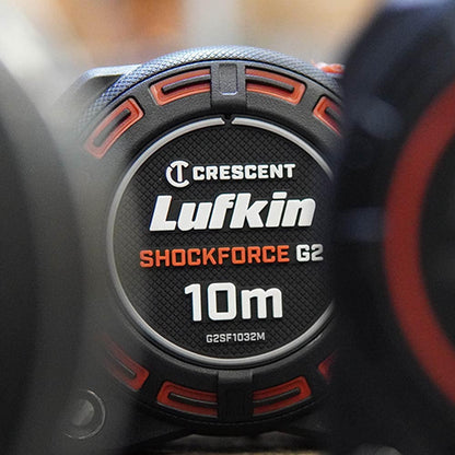 CRESCENT LUFKIN 10m x 32mm Shockforce Gen 2 Tape Measure - Yellow G2SF1032M