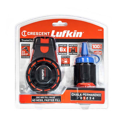 CRESCENT LUFKIN 30m Chalk Reel w 3oz Blue Chalk CL100B