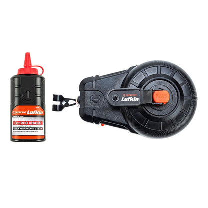 CRESCENT LUFKIN 30m Chalk Reel w 3oz Red Chalk CLP100R