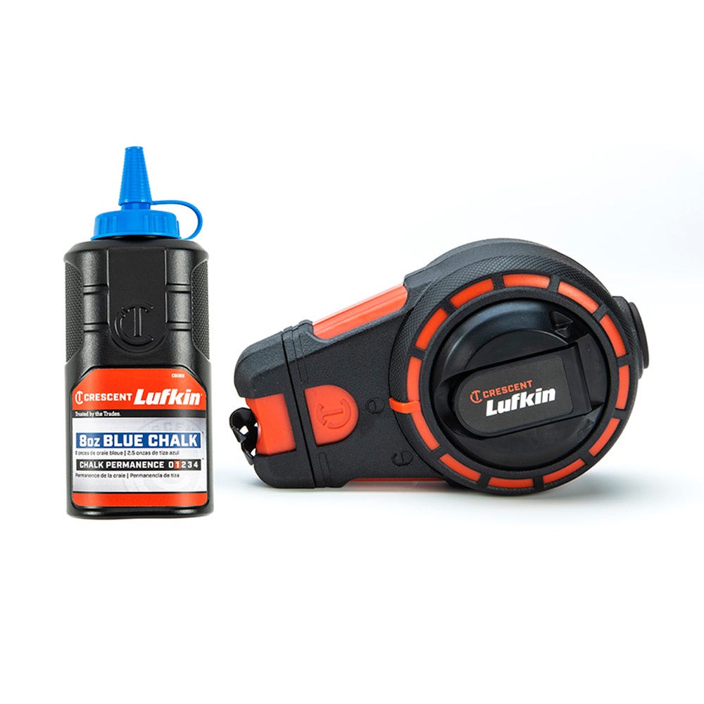CRESCENT LUFKIN 30m Chalk Reel w 3oz Blue Chalk CL100B