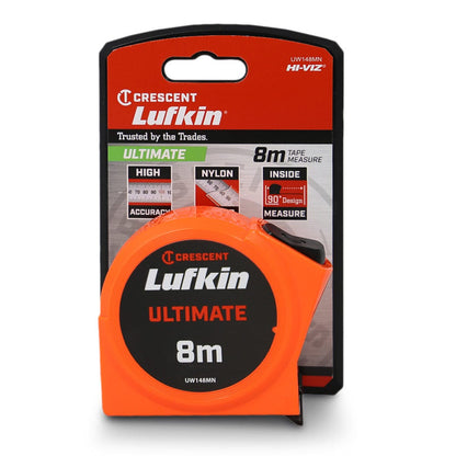 CRESCENT LUFKIN 8m X 25mm Ultimate Tape Measure UW148MN