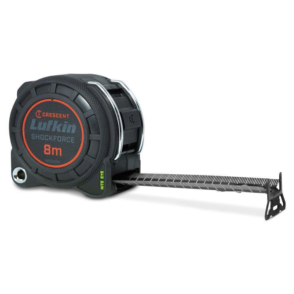 CRESCENT LUFKIN 8m x 30mm Shockforce Nite Eye Gen 1 Tape Measure NE830M