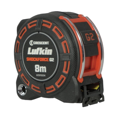 CRESCENT LUFKIN 8m x 32mm Shockforce Gen 2 Tape Measure - Yellow G2SF832M