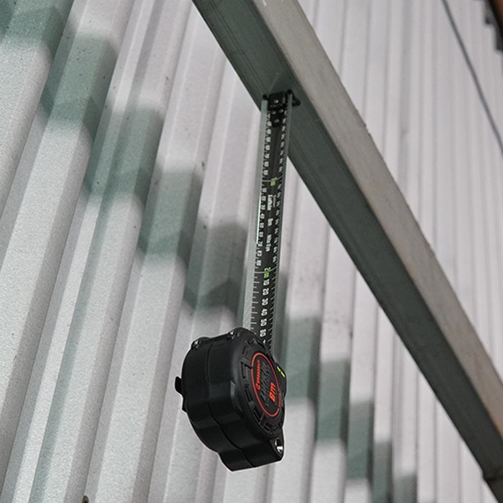 CRESCENT LUFKIN 8m x 32mm Shockforce Nite Eye Gen 2 Magnetic Tape Measure - Black G2MAGNE832M