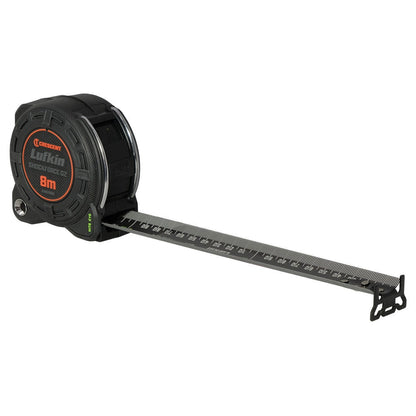 CRESCENT LUFKIN 8m x 32mm Shockforce Nite Eye Gen 2 Tape Measure - Black G2NE832M