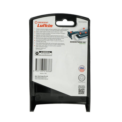 CRESCENT LUFKIN 8m x 32mm Shockforce Nite Eye Gen 2 Magnetic Tape Measure - Black G2MAGNE832M