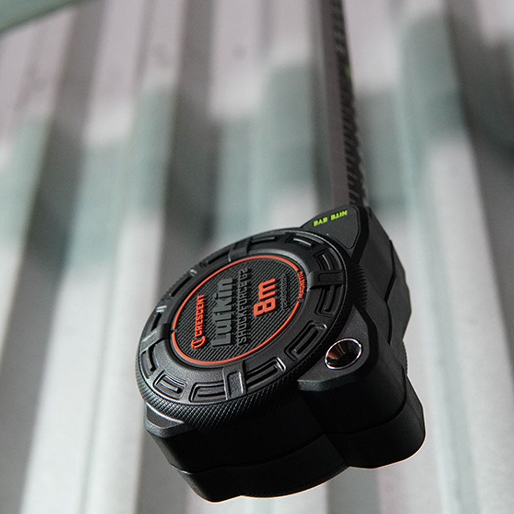 CRESCENT LUFKIN 8m x 32mm Shockforce Nite Eye Gen 2 Magnetic Tape Measure - Black G2MAGNE832M