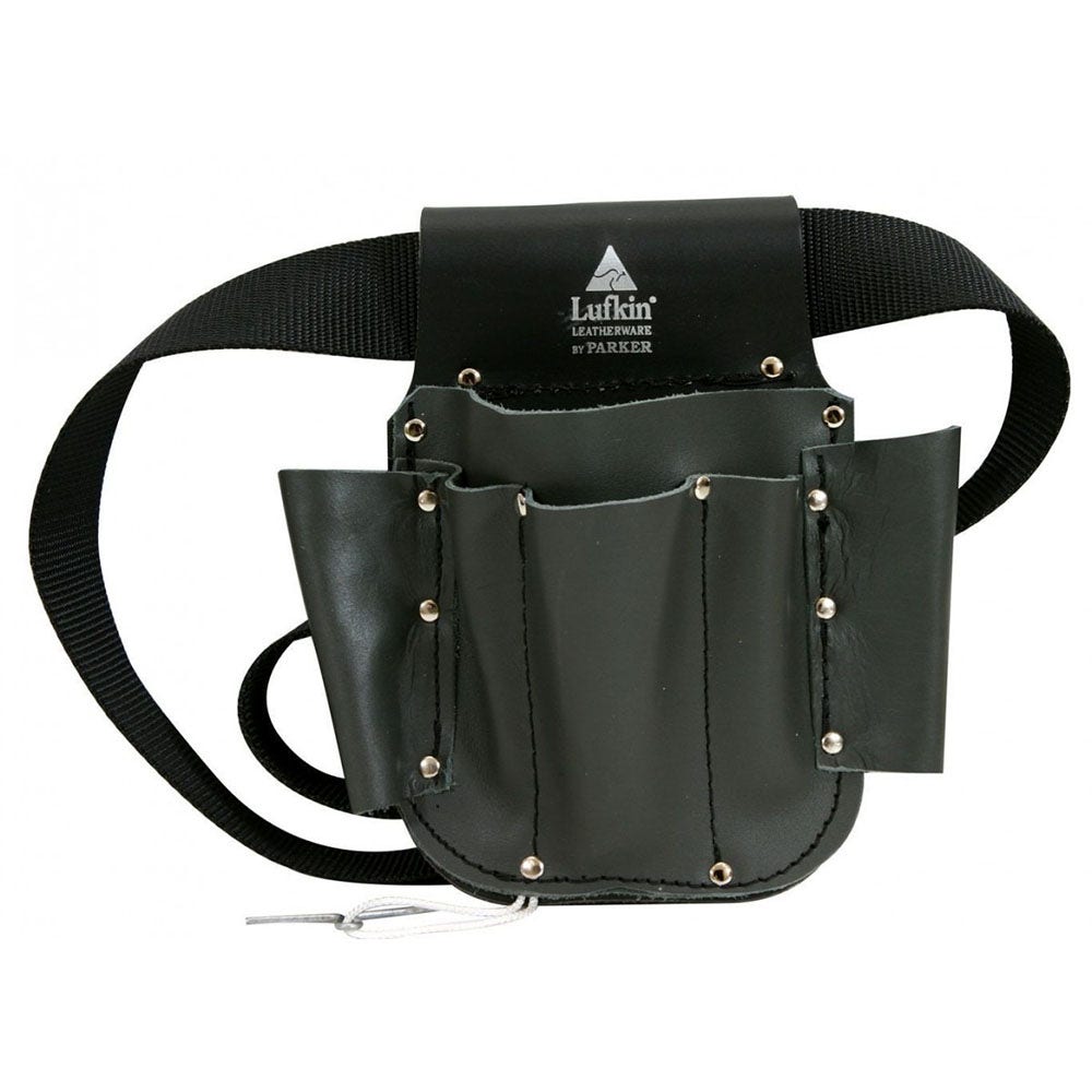 CRESCENT LUFKIN Leatherware Electricians Tool Pouch Leather Black
