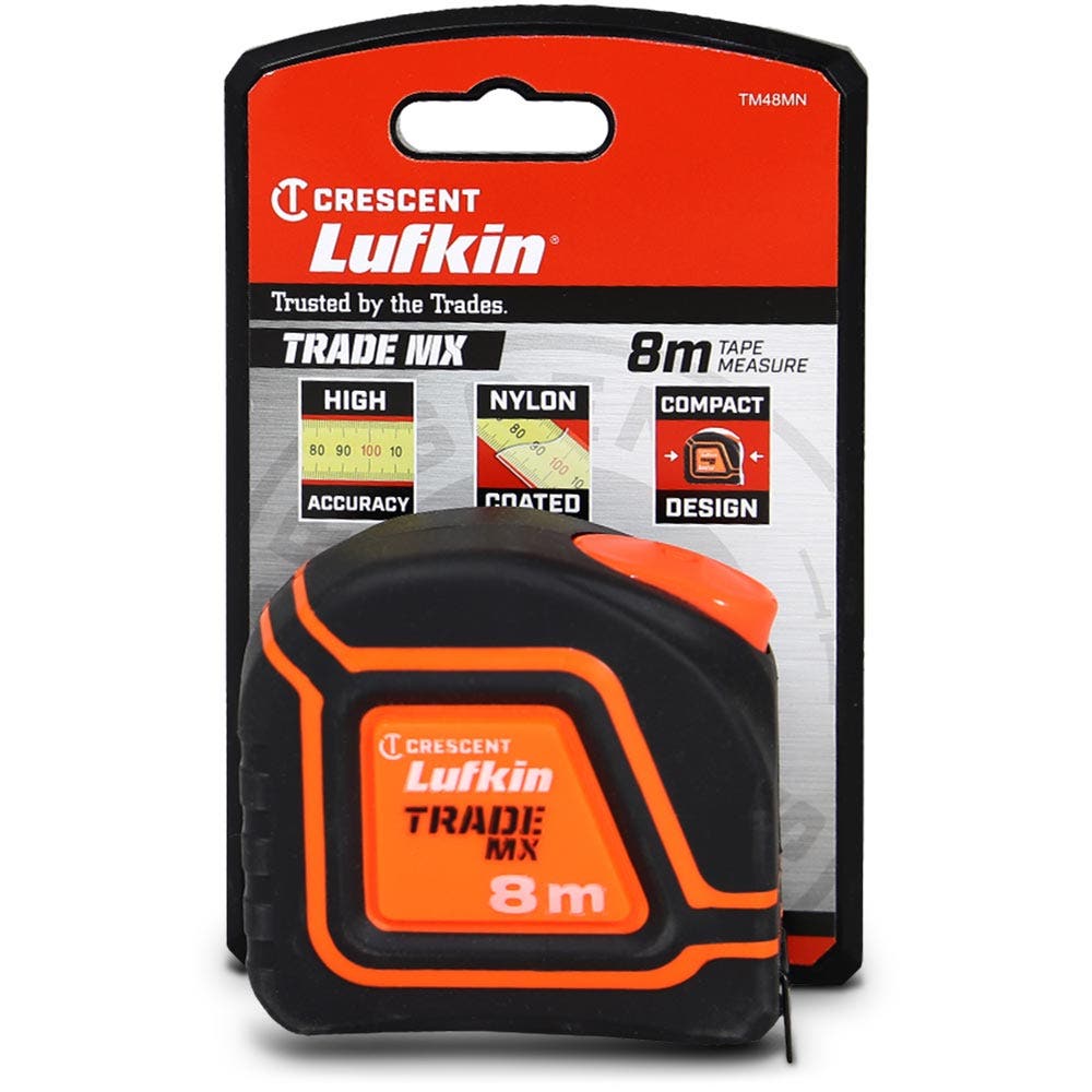 CRESCENT LUFKIN Trade Mx 8m x 25mm Tape Measure TM48MN