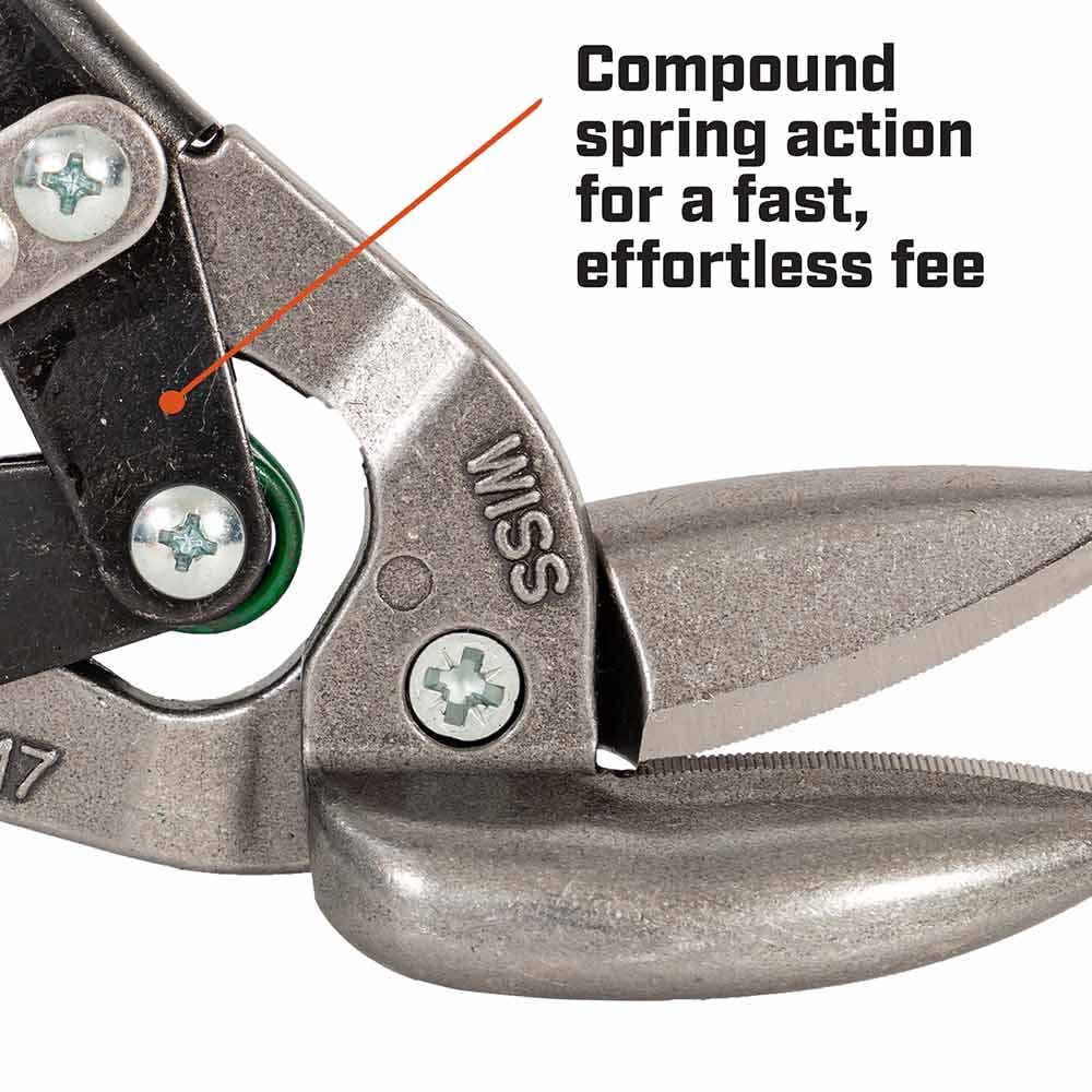 CRESCENT WISS 235mm 9-1 4 Metalmaster Offset Straight And Right Cut Aviation Snips M7R